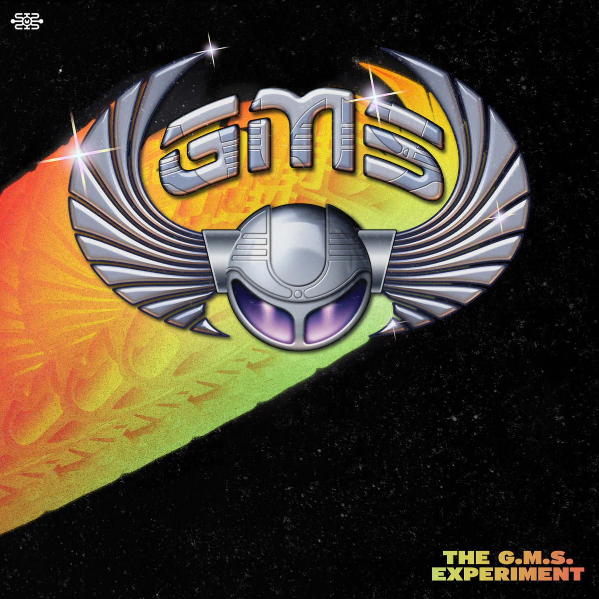 Portada de The G.M.S. Experiment, con el emblema alado de GMS